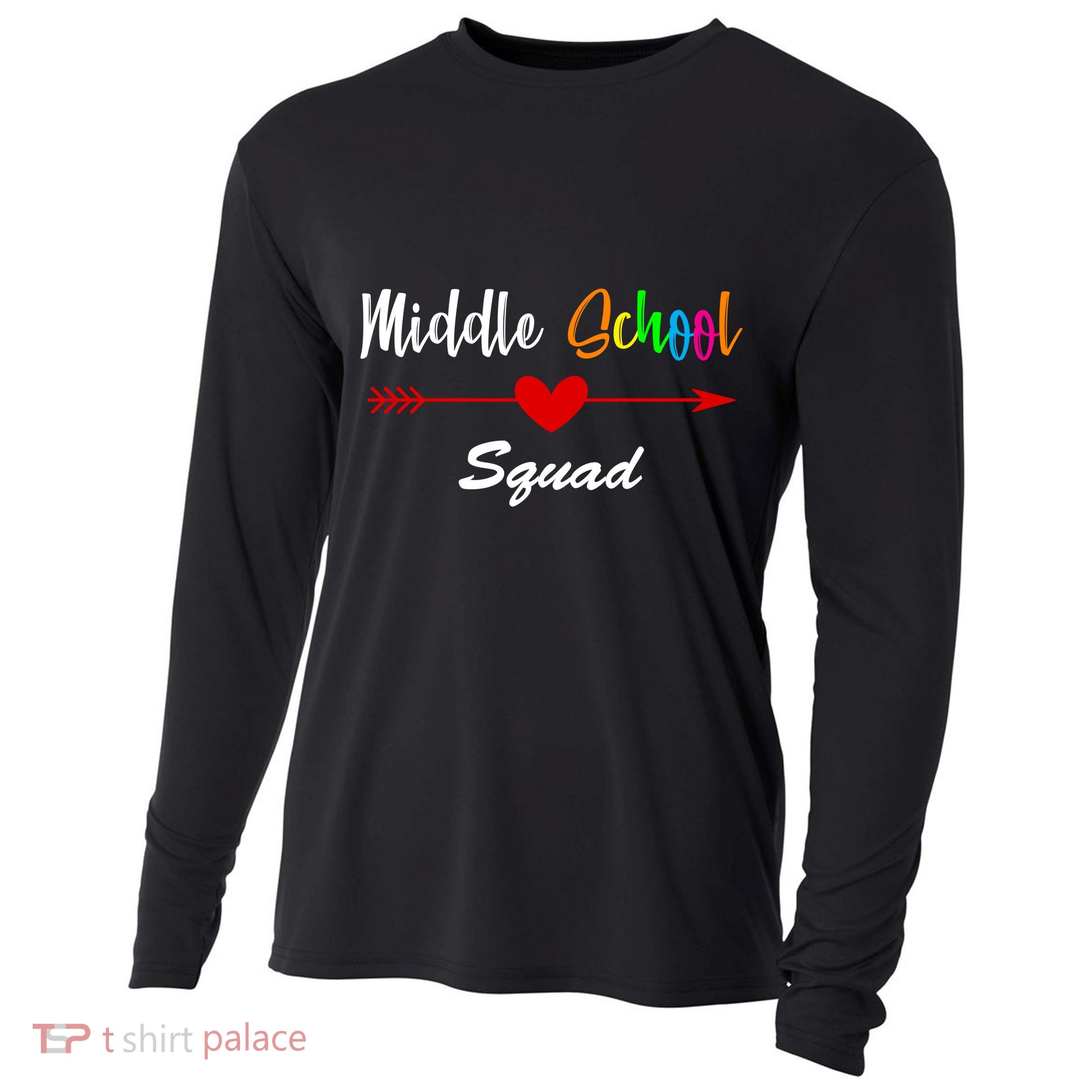 Middle School Squad Cooling Performance Long Sleeve Crew