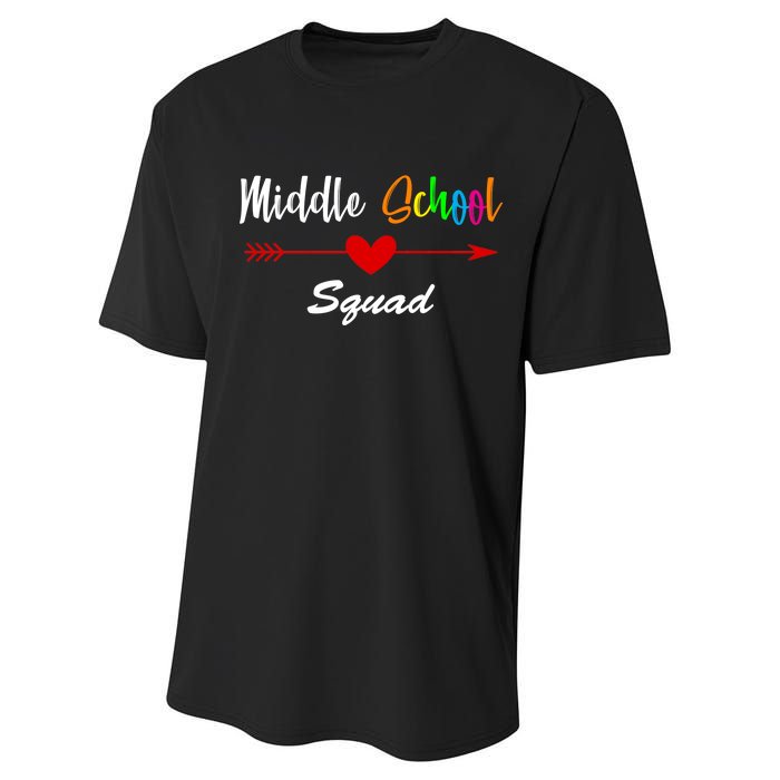 Middle School Squad Performance Sprint T-Shirt