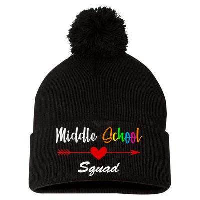 Middle School Squad Pom Pom 12in Knit Beanie