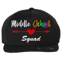 Middle School Squad Wool Snapback Cap