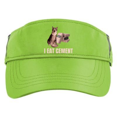 Meme I Eat Cement Cursed Cat Funny Oddly Specific Adult Drive Performance Visor