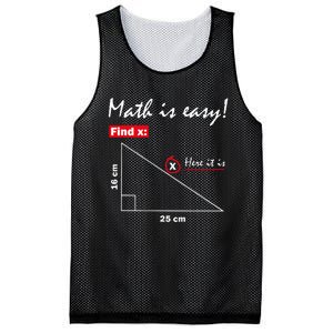 Math Is Easy Find X Here It Is Mesh Reversible Basketball Jersey Tank