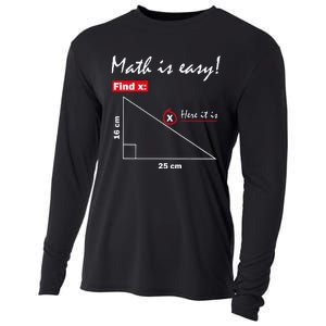 Math Is Easy Find X Here It Is Cooling Performance Long Sleeve Crew