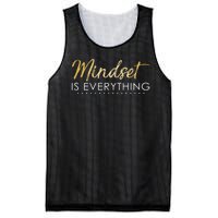 Mindset Is Everything Positive Quote Mesh Reversible Basketball Jersey Tank