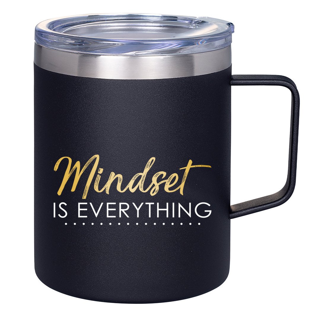 Mindset Is Everything Positive Quote 12oz Stainless Steel Coffee Mug