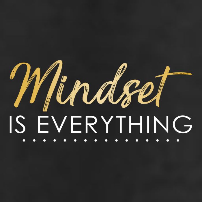 Mindset Is Everything Positive Quote Golf Towel
