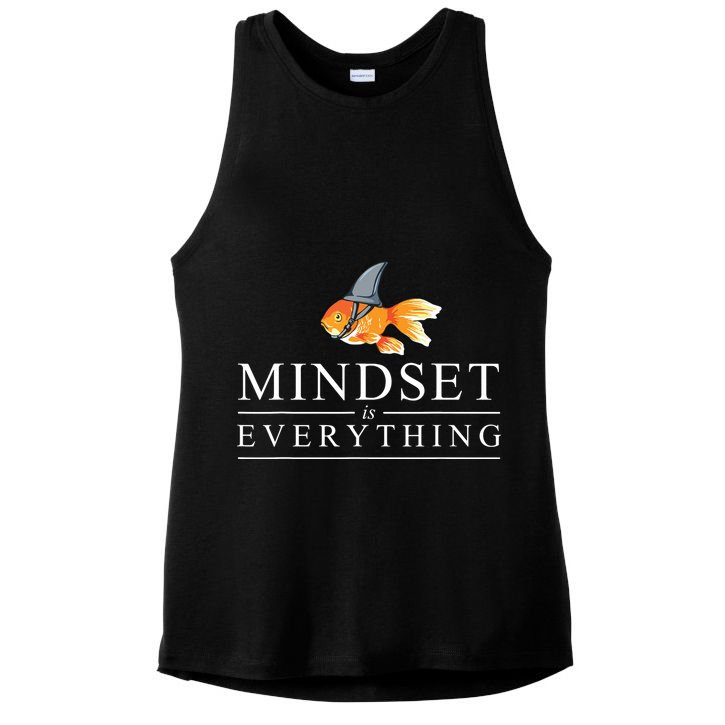 Mindest Is Everything Motivational Quote Inspiration Ladies PosiCharge Tri-Blend Wicking Tank