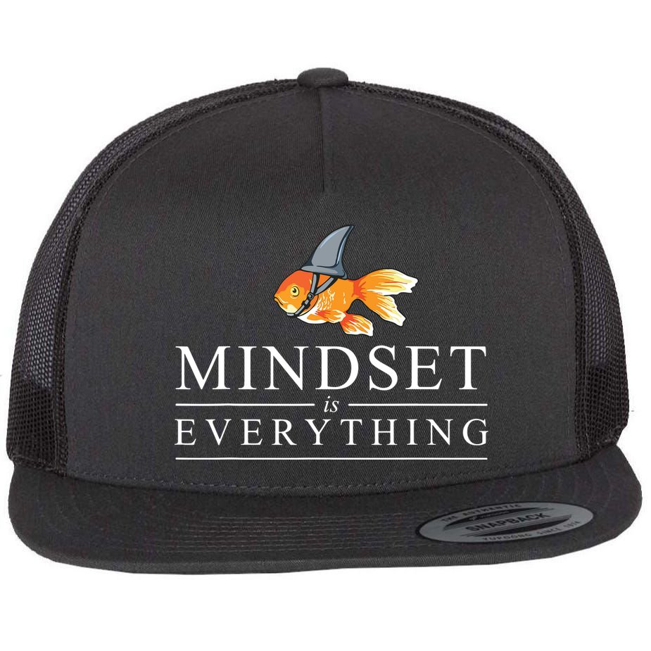 Mindest Is Everything Motivational Quote Inspiration Flat Bill Trucker Hat