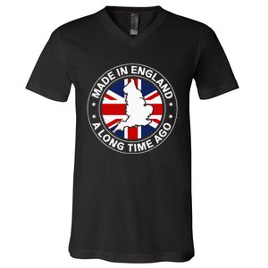 Made In England A Long Time Ago Uk Great Britain V-Neck T-Shirt