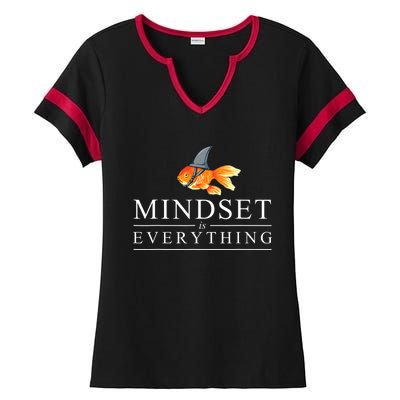 Mindest Is Everything Motivational Quote Inspiration Ladies Halftime Notch Neck Tee