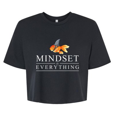 Mindest Is Everything Motivational Quote Inspiration Bella+Canvas Jersey Crop Tee