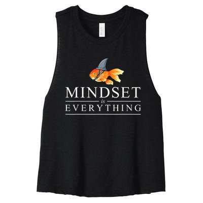 Mindest Is Everything Motivational Quote Inspiration Women's Racerback Cropped Tank