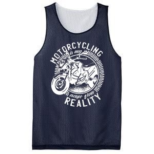 Motorcycling Is Escape From Reality Mesh Reversible Basketball Jersey Tank