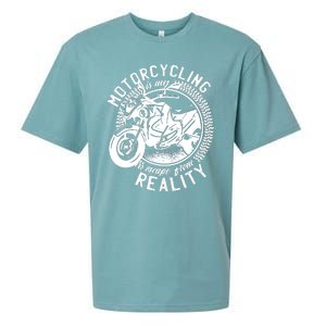 Motorcycling Is Escape From Reality Sueded Cloud Jersey T-Shirt