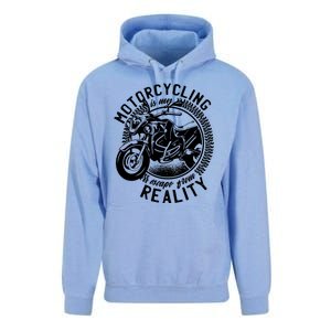 Motorcycling Is Escape From Reality Unisex Surf Hoodie