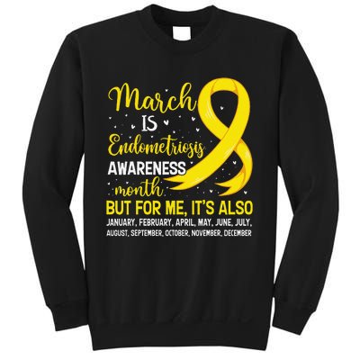 March Is Endometriosis Awareness Month Warrior Support Sweatshirt