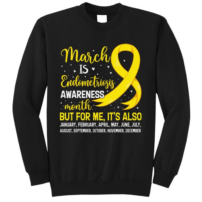 March Is Endometriosis Awareness Month Warrior Support Sweatshirt