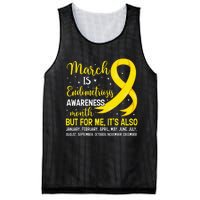 March Is Endometriosis Awareness Month Warrior Support Mesh Reversible Basketball Jersey Tank