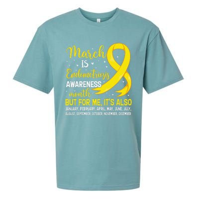 March Is Endometriosis Awareness Month Warrior Support Sueded Cloud Jersey T-Shirt