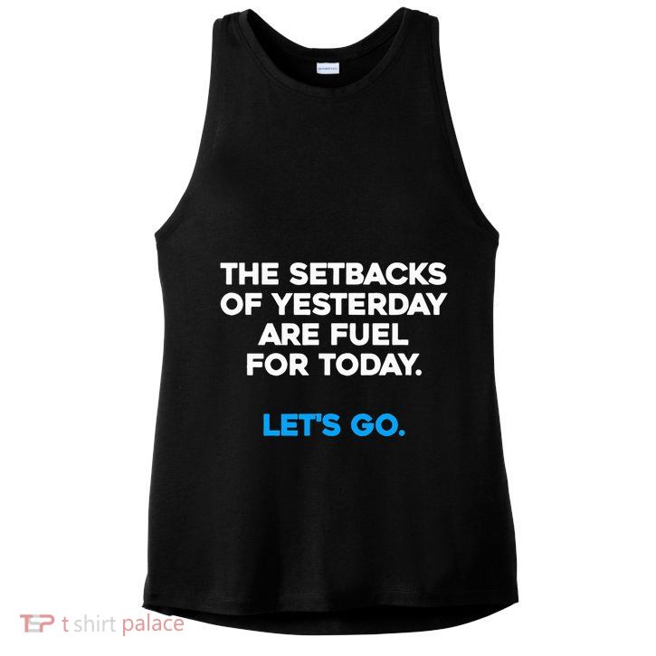 Motivational Inspirational Empowering Quote Fuel For Today Ladies PosiCharge Tri-Blend Wicking Tank