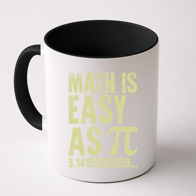 Math Is Easy As Pi Geeky Math Nerdy Funny Pi Day Gift Coffee Mug