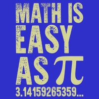 Math Is Easy As Pi Geeky Math Nerdy Funny Pi Day Gift Mousepad