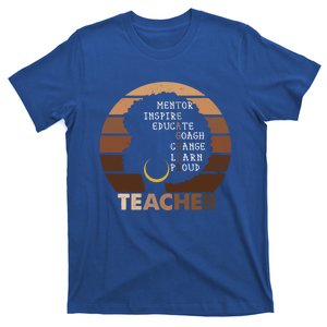 Mentor Inspire Educate Coach African American Black Teacher Gift T-Shirt