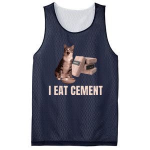 Meme I Eat Cement Cursed Cat Funny Oddly Specific Mesh Reversible Basketball Jersey Tank