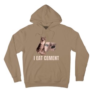 Meme I Eat Cement Cursed Cat Funny Oddly Specific Hoodie