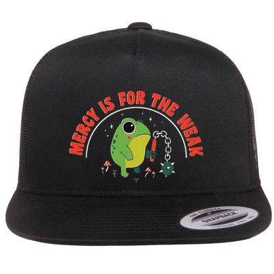 Mercy Is For The Weak Flat Bill Trucker Hat