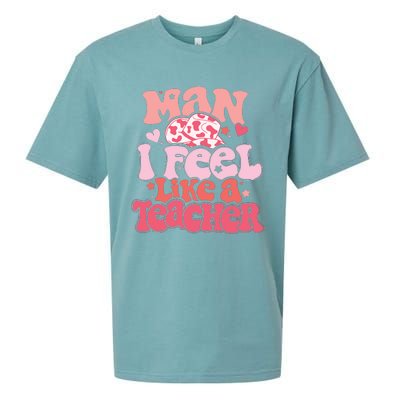 Man I Feel Like A Teacher Sueded Cloud Jersey T-Shirt