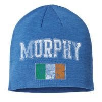 Murphy Irish Flag Ireland St Patricks Day Vintage Distressed Gift Sustainable Beanie