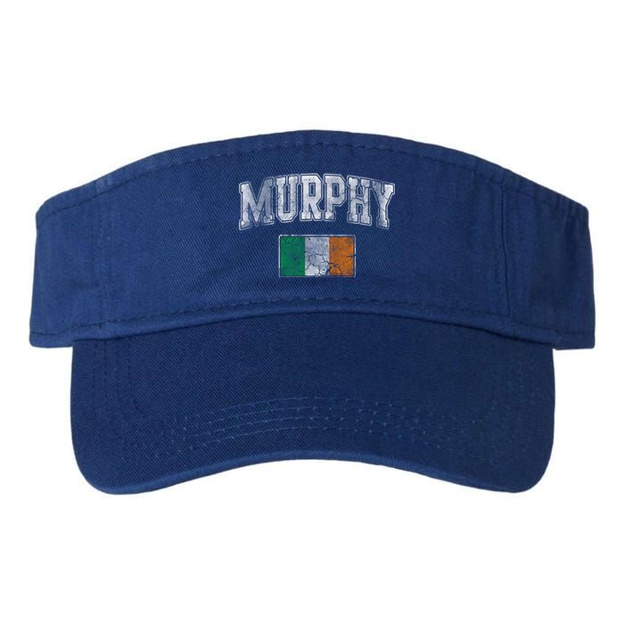 Murphy Irish Flag Ireland St Patricks Day Vintage Distressed Gift Valucap Bio-Washed Visor