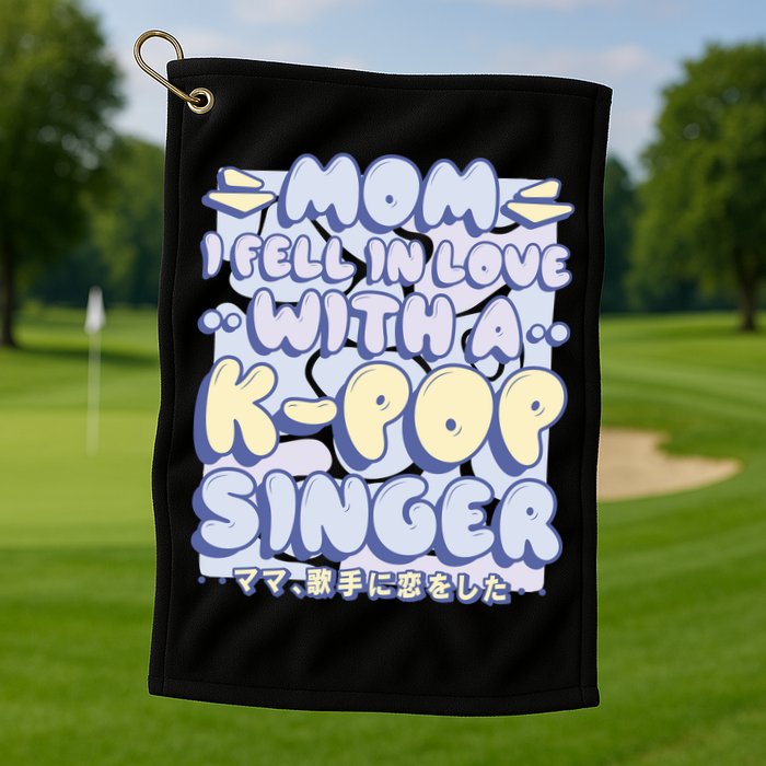 Mom I Fell In Love With A K Pop Singer Golf Towel