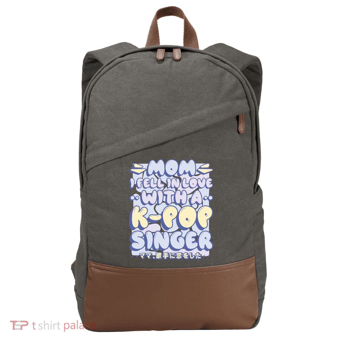 Mom I Fell In Love With A K Pop Singer Cotton Canvas Backpack