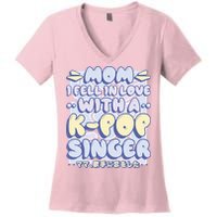Mom I Fell In Love With A K Pop Singer Women's V-Neck T-Shirt