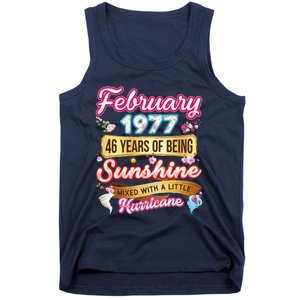 Made In February 1977 46 Years Old 46th Birthday Gift Tank Top