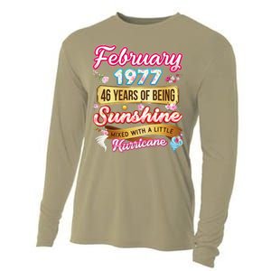 Made In February 1977 46 Years Old 46th Birthday Gift Cooling Performance Long Sleeve Crew