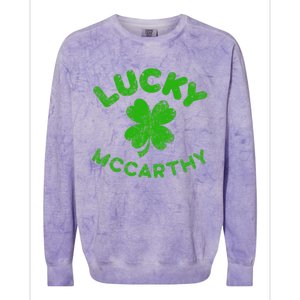 McCarthy Irish Family Saint Patrick's Day Irish McCarthy Colorblast Crewneck Sweatshirt