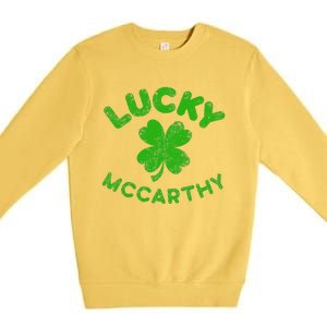 McCarthy Irish Family Saint Patrick's Day Irish McCarthy Premium Crewneck Sweatshirt