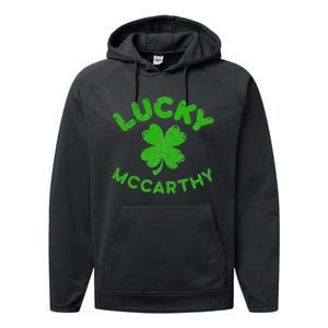 McCarthy Irish Family Saint Patrick's Day Irish McCarthy Performance Fleece Hoodie