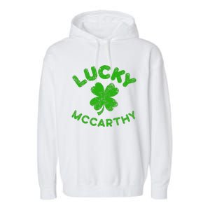 McCarthy Irish Family Saint Patrick's Day Irish McCarthy Garment-Dyed Fleece Hoodie