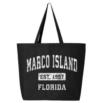 Marco Island Florida Fl Vintage Established Sports Design 25L Jumbo Tote
