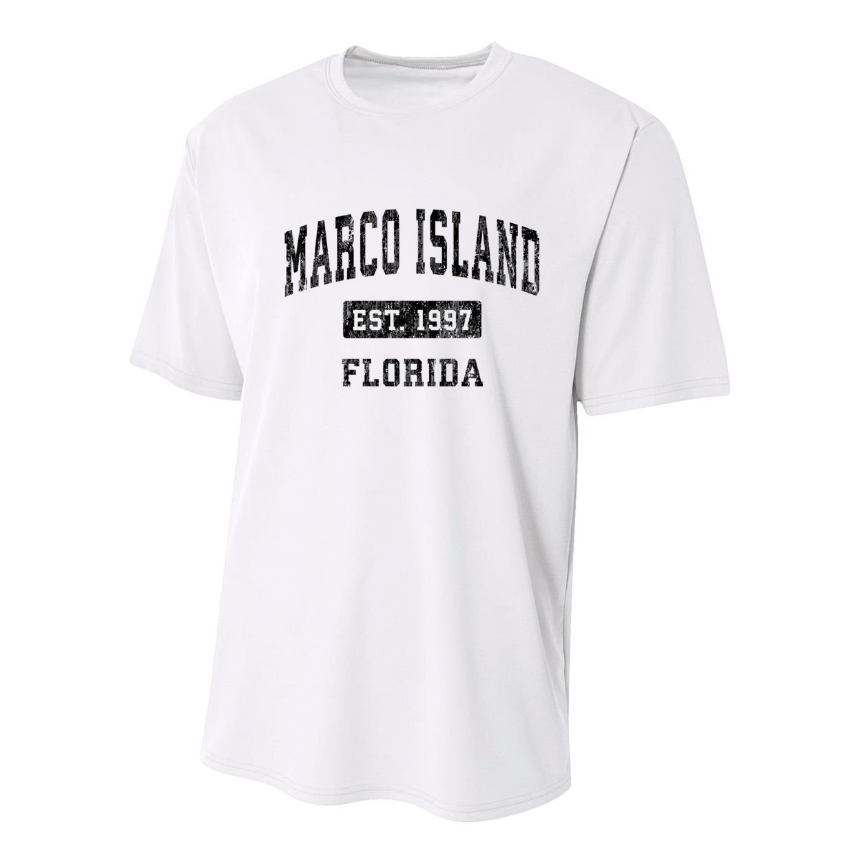 Marco Island Florida Fl Vintage Established Sports Design Youth Performance Sprint T-Shirt