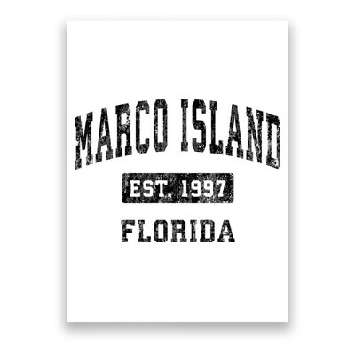 Marco Island Florida Fl Vintage Established Sports Design Poster