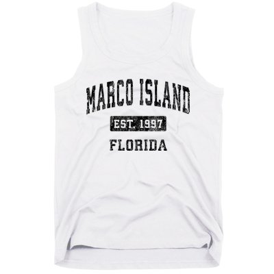 Marco Island Florida Fl Vintage Established Sports Design Tank Top