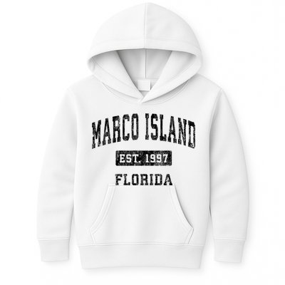 Marco Island Florida Fl Vintage Established Sports Design Kids Hoodie