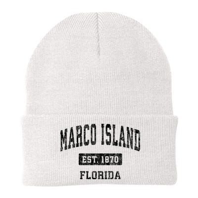 Marco Island Florida Fl Vintage Established Sports Design Design Beanie