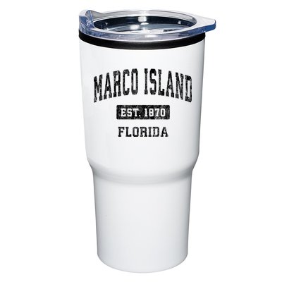 Marco Island Florida Fl Vintage Established Sports Design Design Tumbler