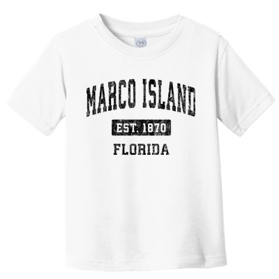 Marco Island Florida Fl Vintage Established Sports Design Design Toddler T-Shirt
